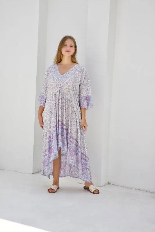 Hilo Dress - Mauve Daisy Print