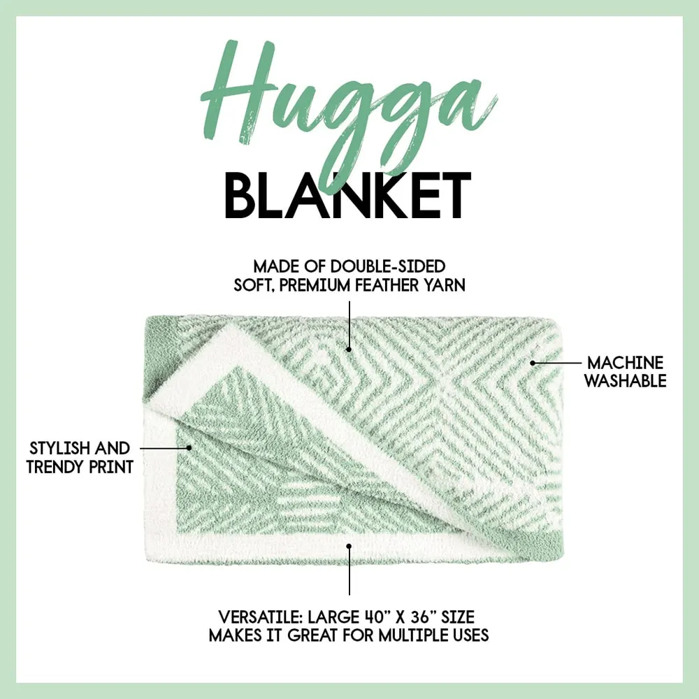 Hugga Blanket in Zebra Geo