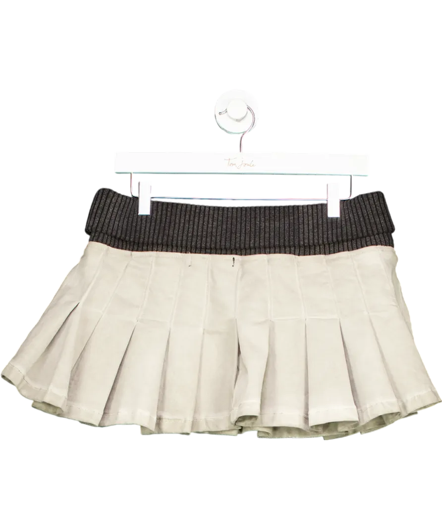 Jaded London Grey Lilac Dirty Wash Ribbed Pleat Cargo Skirt UK 10