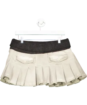Jaded London Grey Lilac Dirty Wash Ribbed Pleat Cargo Skirt UK 10