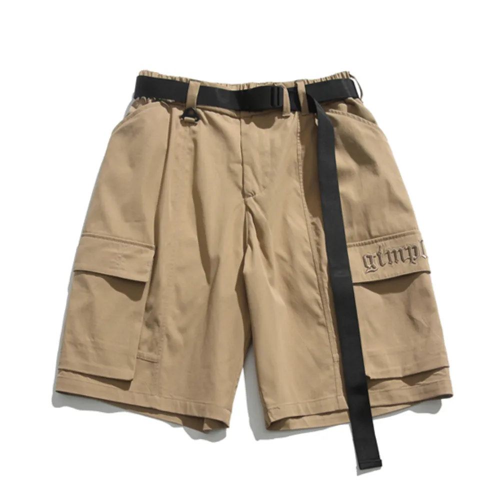 Japanese Solid Color Cargo Shorts