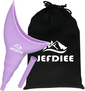 JefDiee Female Urination Device,Silicone Pee Funnel for Women,Female Urinal Women Pee Funnel Allows Women to Pee Standing Up