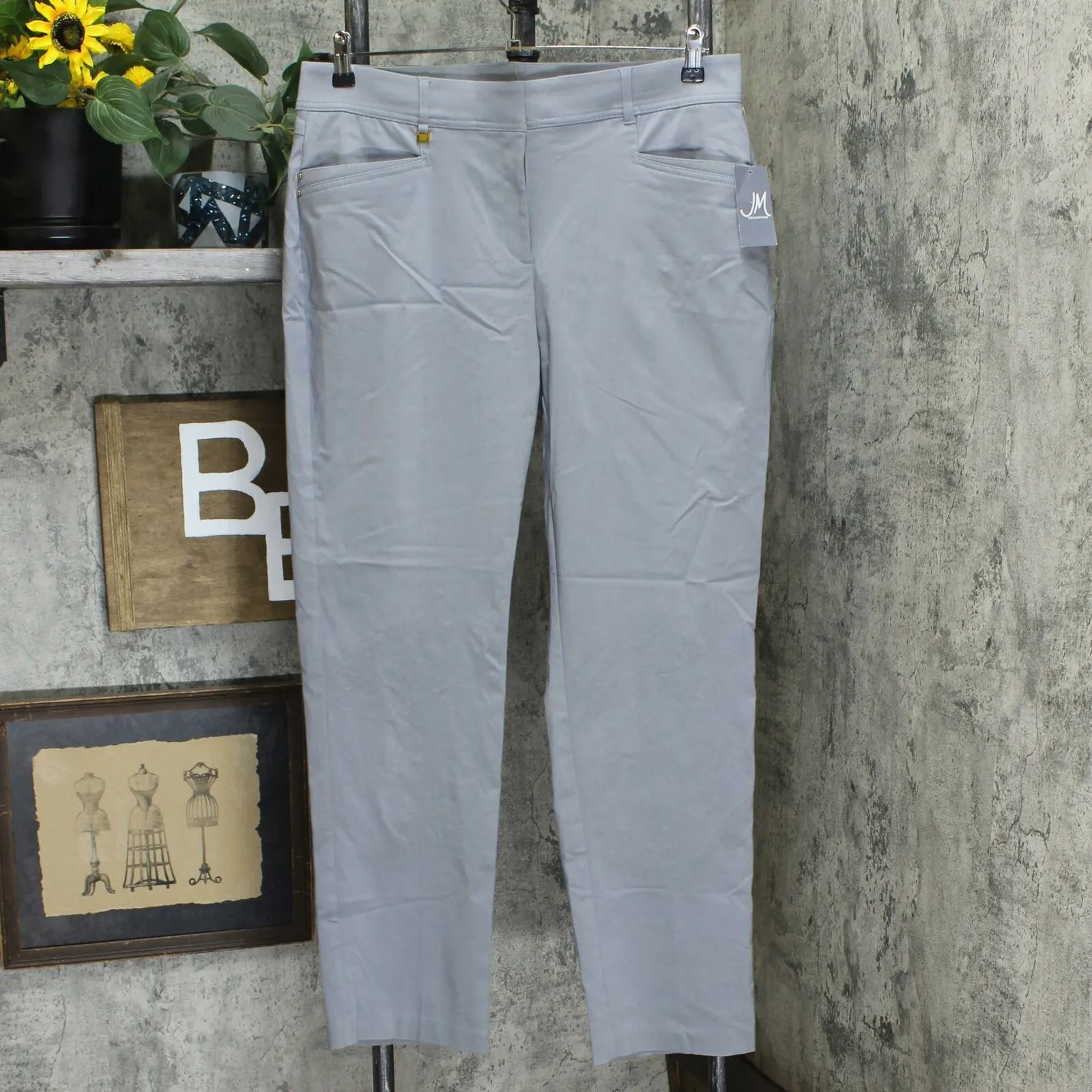 JM Collection Women's Regular Length Curvy-Fit Pants