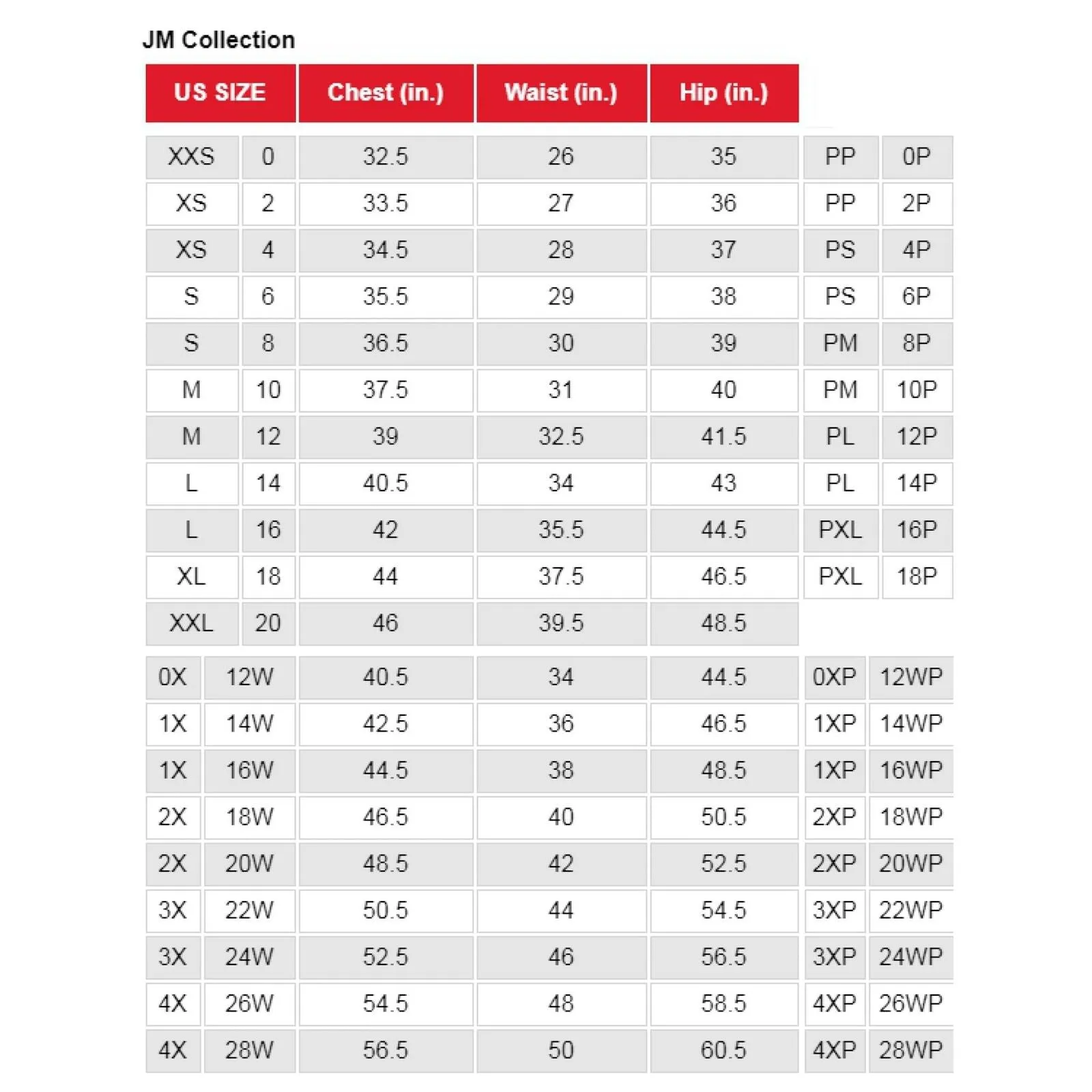 JM Collection Women's Regular Length Curvy-Fit Pants