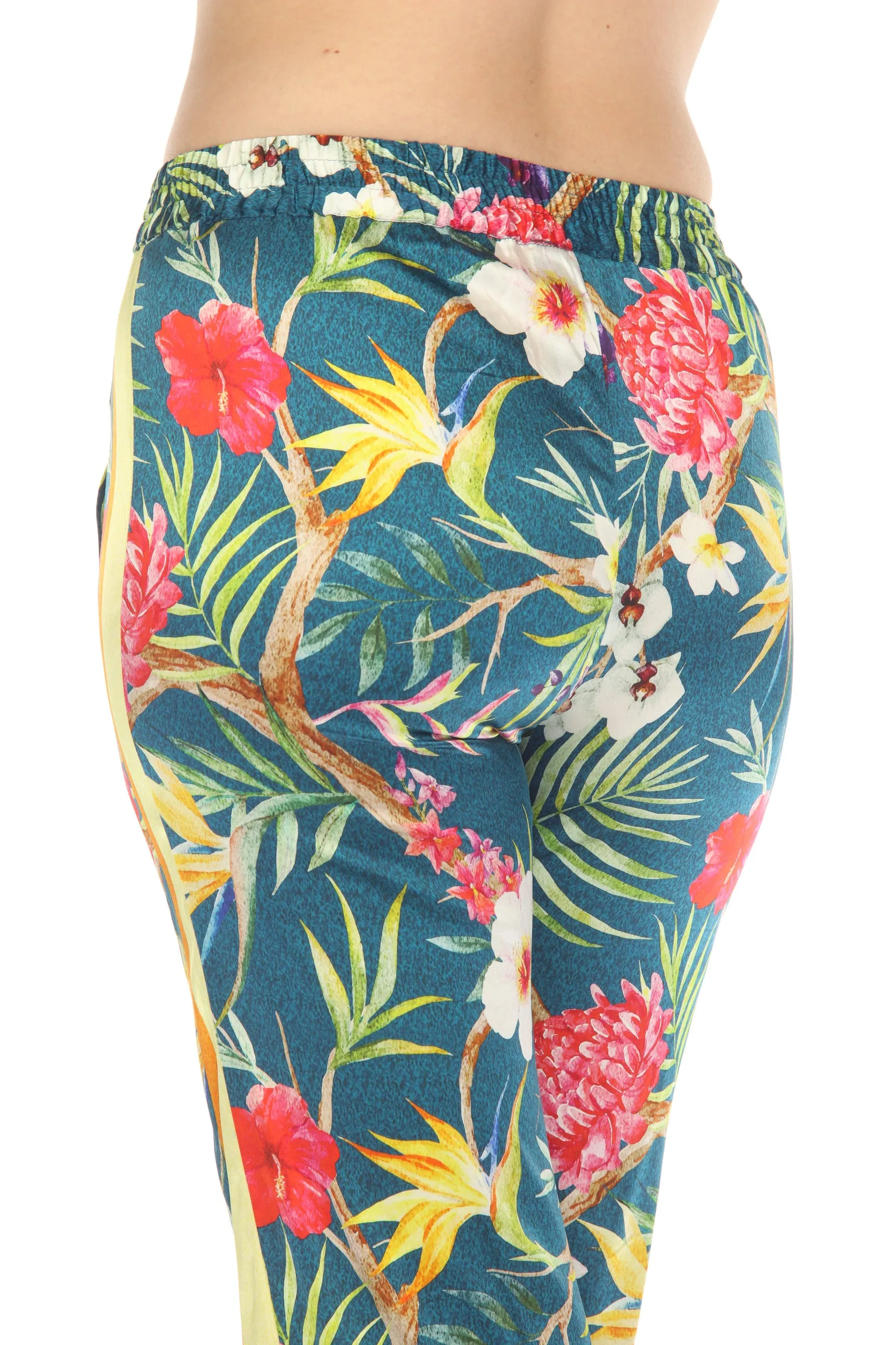 Johnny Was Tropical Liza Pull On Wide Leg Pants Boho Chic C62123B2