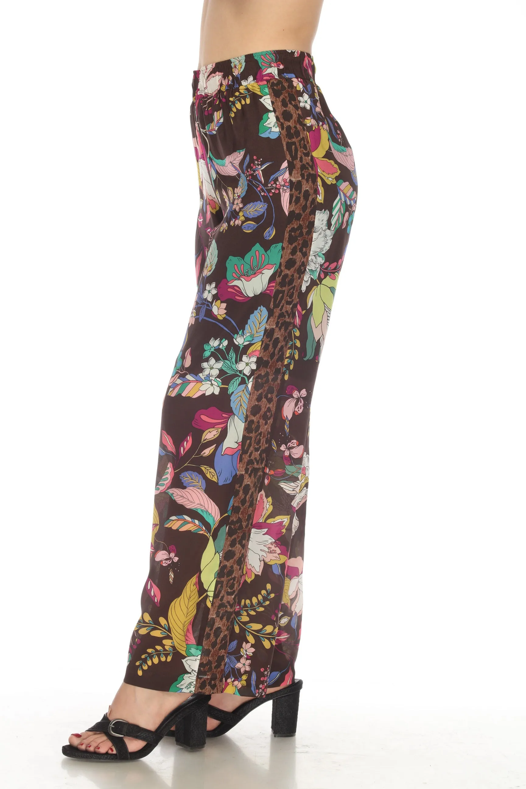 Johnny Was Workshop Arabella Silk Printed Lounge Pants Boho Chic W68222-E