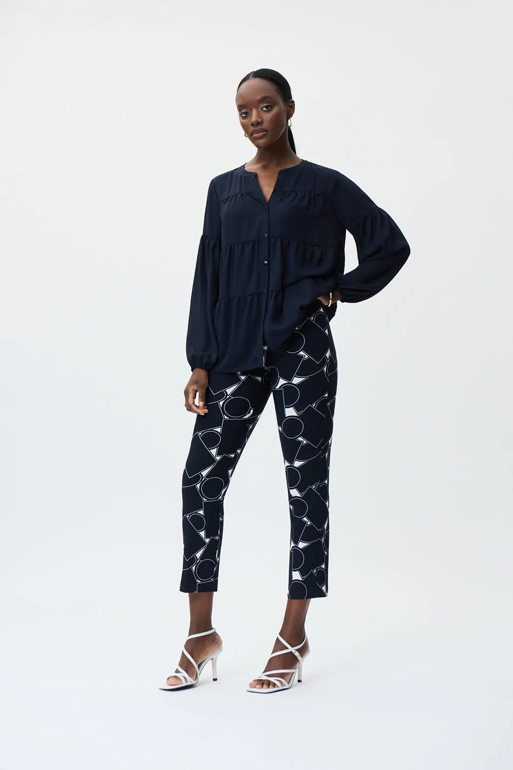 Joseph Ribkoff Abstract Print Pant Jr231282