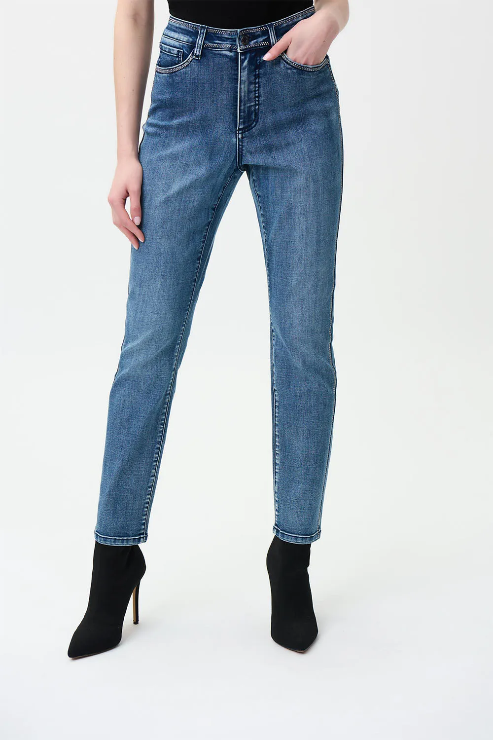 Joseph Ribkoff Diamonte Edge Jeans Jr224954