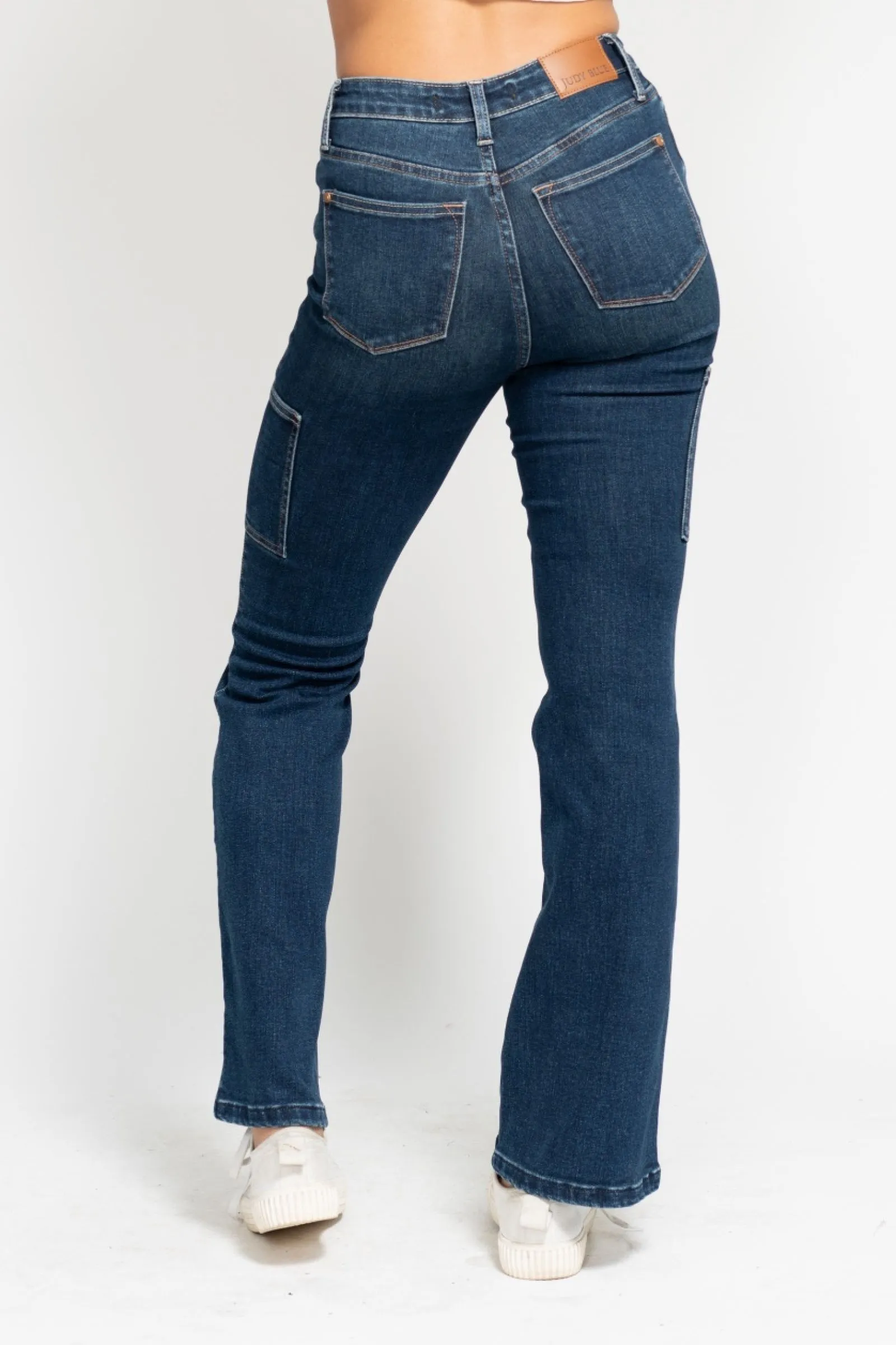 Judy Blue High Waist Cargo Bootcut JEans /Stuffology Boutique