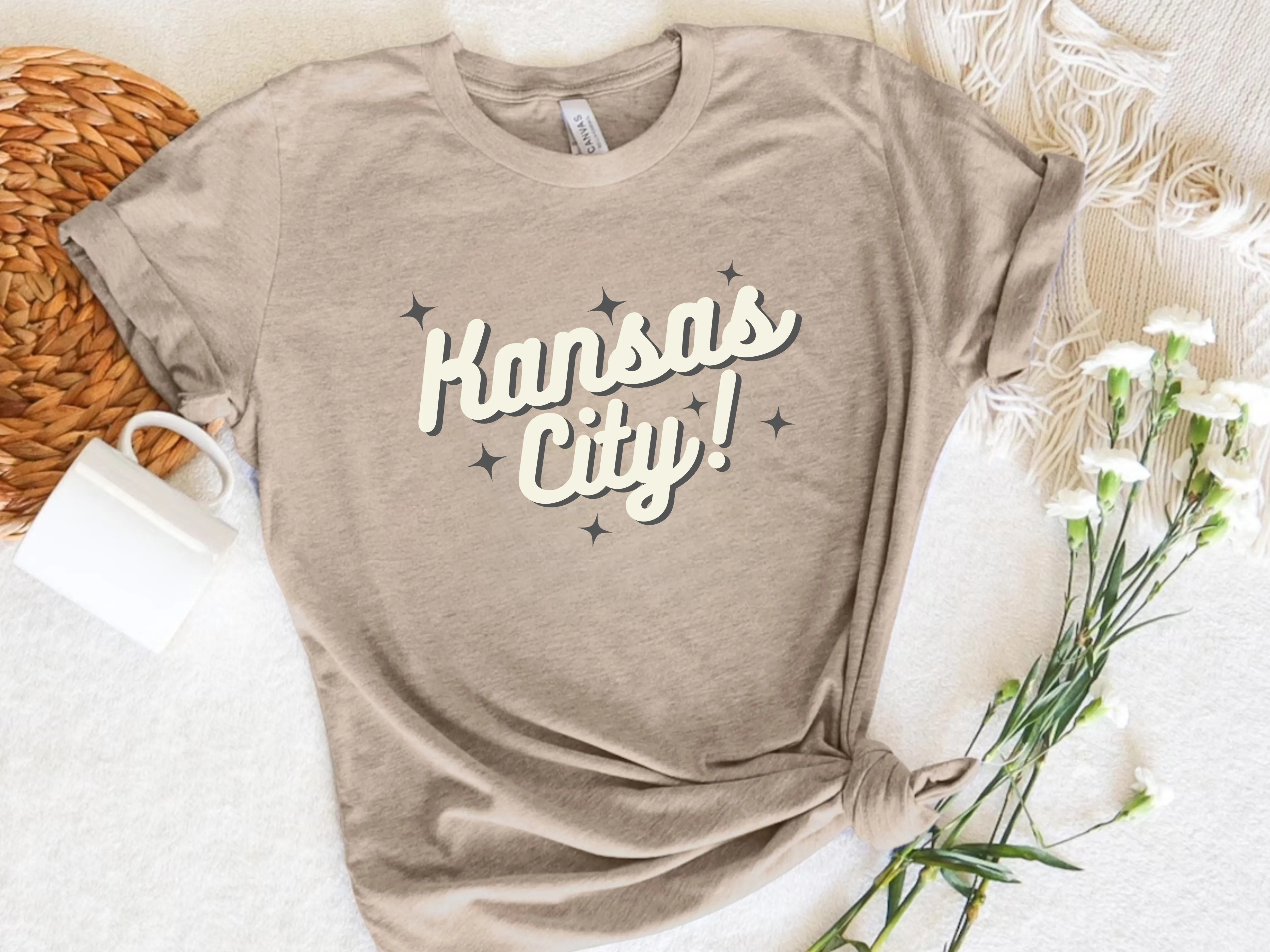 Kansas City Stars Tan Graphic Tee