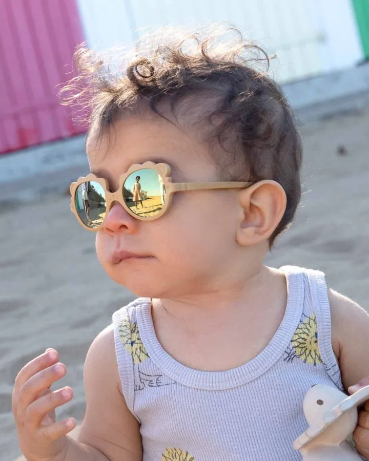 Ki ET LA Baby Sunglasses Lion 0-1 year old - Honey