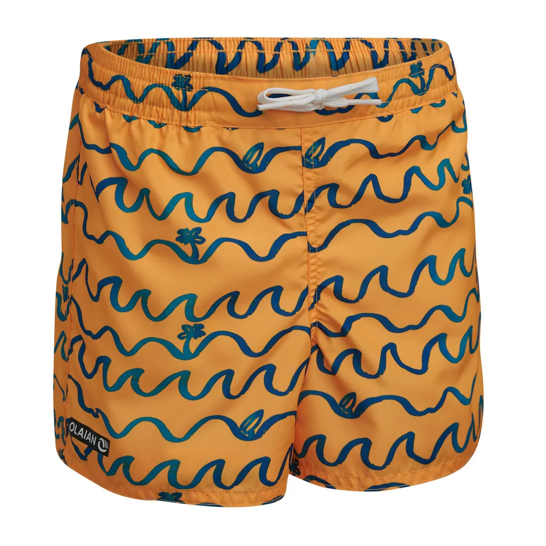 Kids’ swim shorts 100 - striped