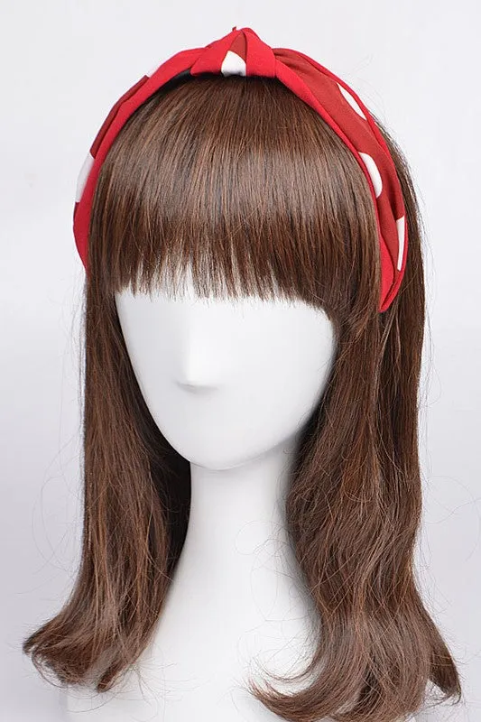 Knotted Dot Fabric Headband