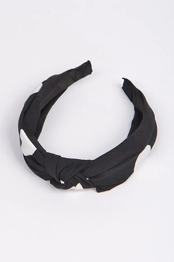Knotted Dot Fabric Headband