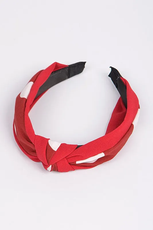 Knotted Dot Fabric Headband