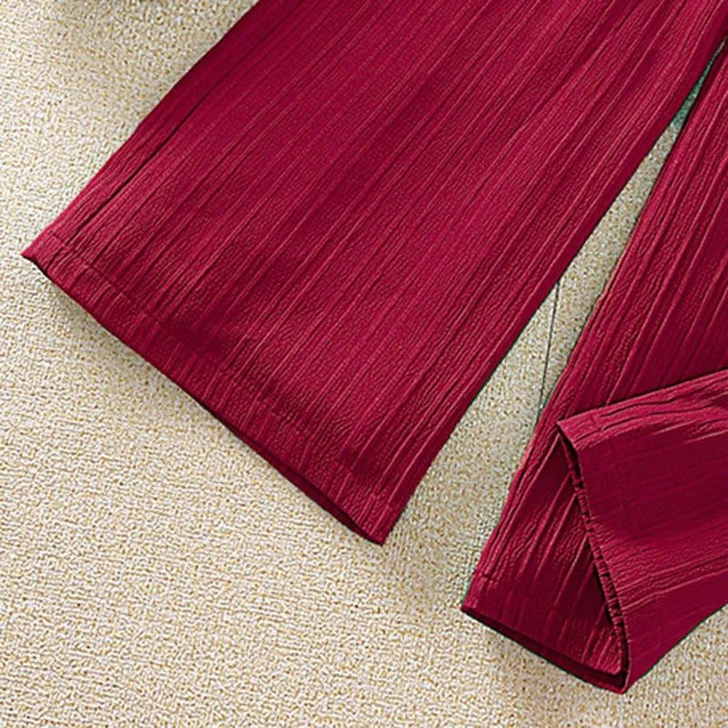 Lapel Long Sleeve Shirt Wide Leg Pants European and American Children's Suit
