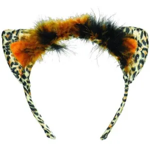 Leopard Cat Ears Headband Multicoloured