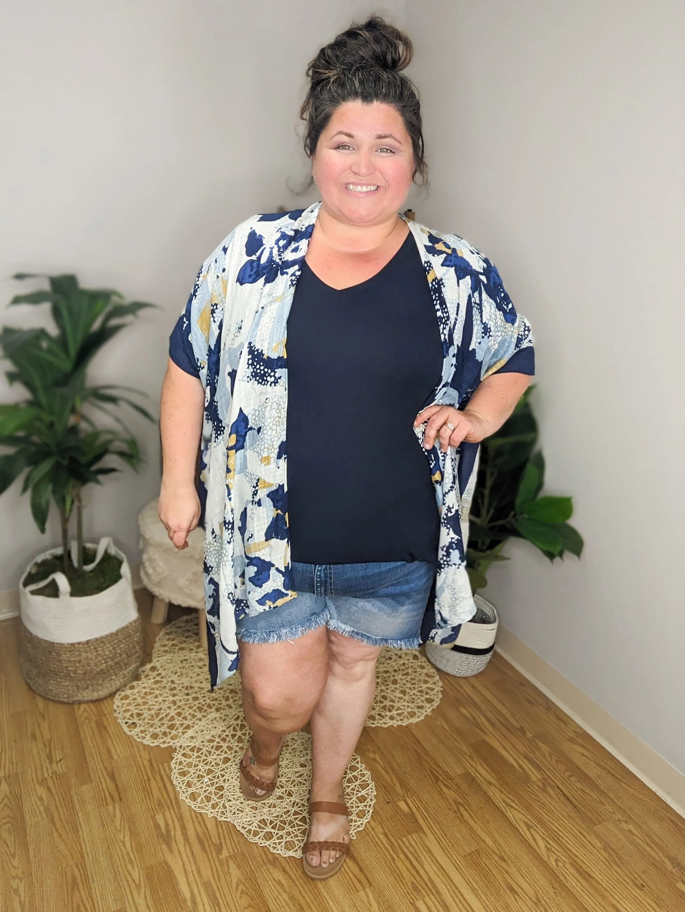 Luxe Vneck Short Sleeve Scoopbottom Tee (many colors!)