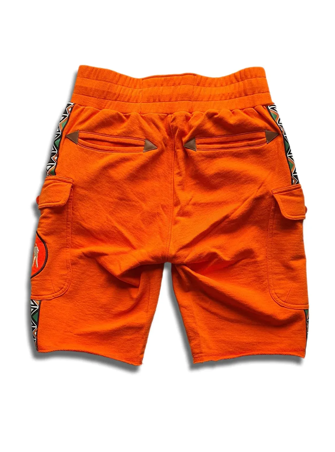 Magents Bhunxa Pat Stripe Shorts Orange