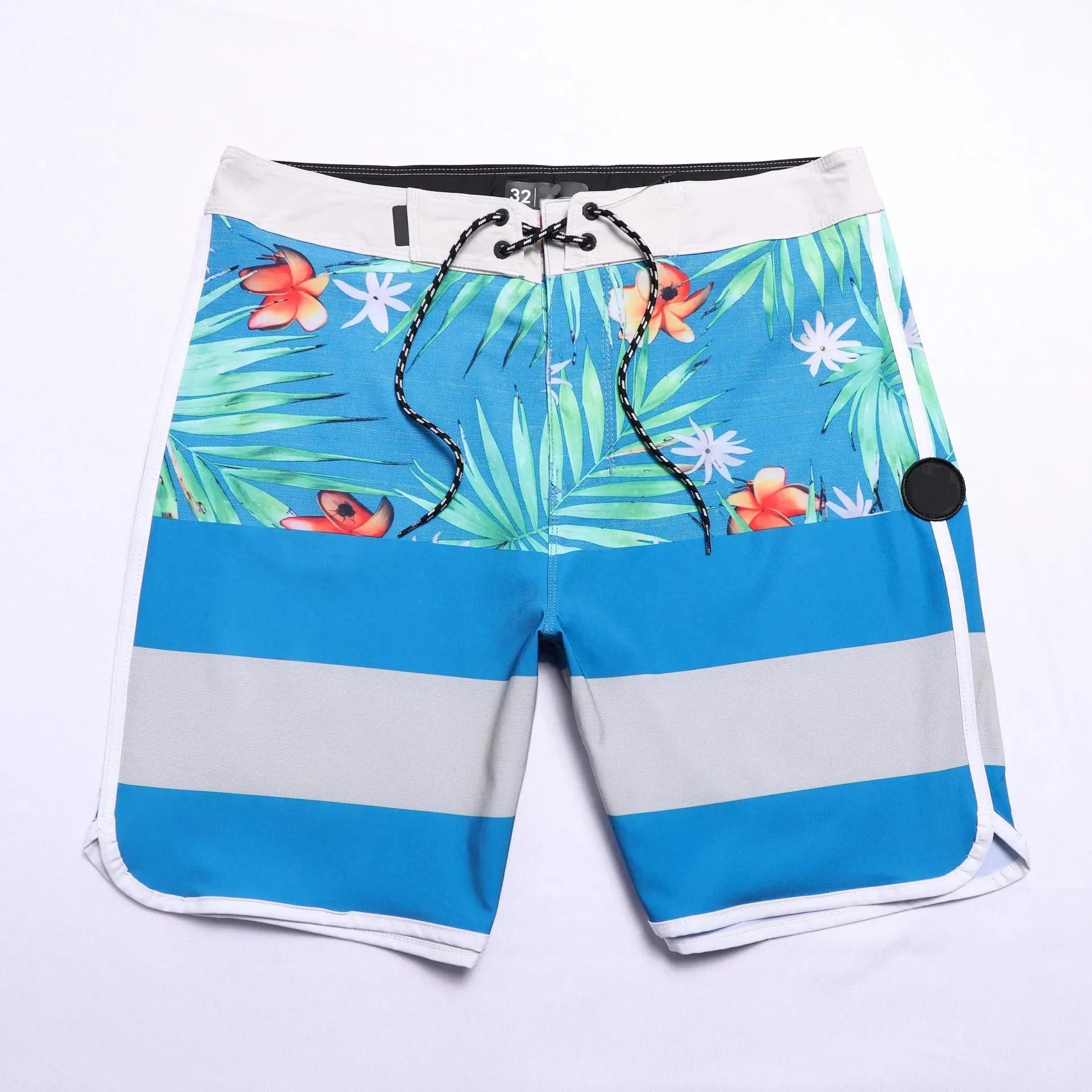 Men Quick Dry BoardShorts Beach Shorts With Label Swimming Pants Stretch Fitness Sports Shorts Waterproof Surf Shorts Homme