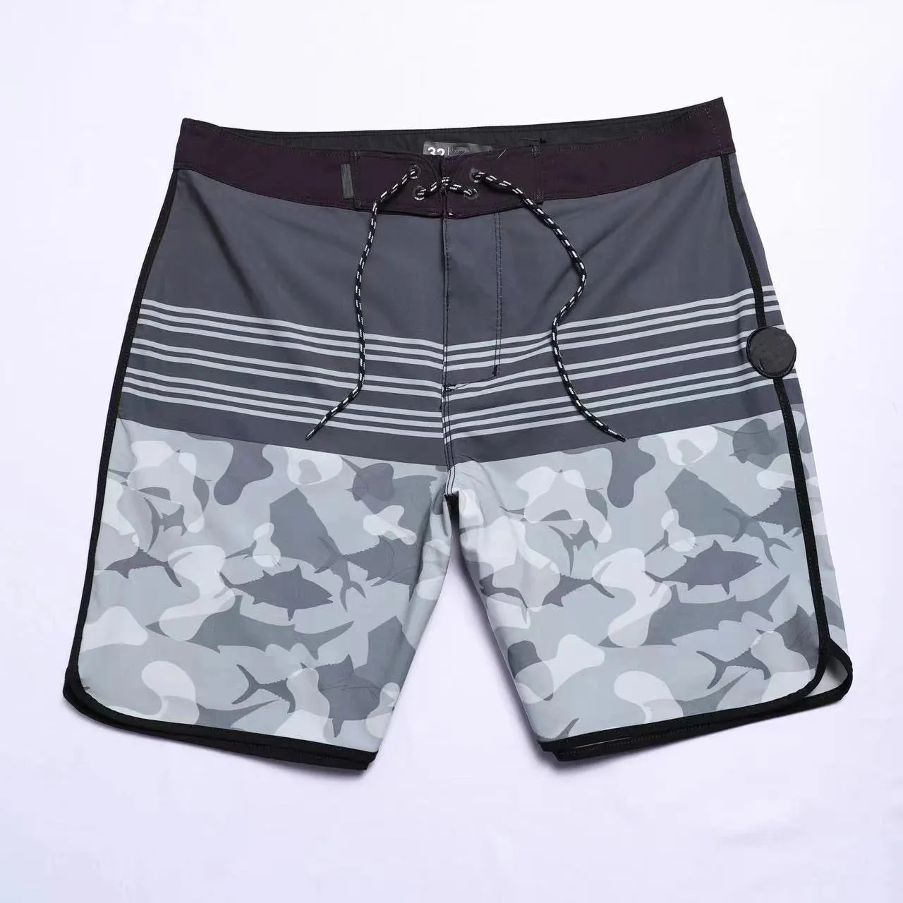 Men Quick Dry BoardShorts Beach Shorts With Label Swimming Pants Stretch Fitness Sports Shorts Waterproof Surf Shorts Homme