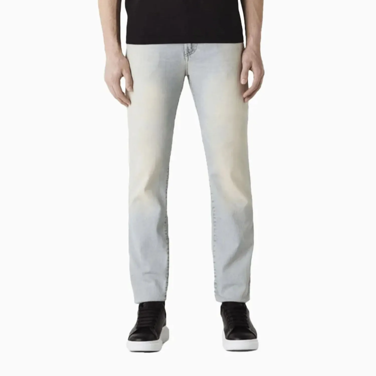 Men's Brando Washed Slim-Cut Skinny Denim Pant