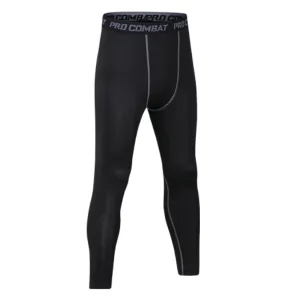 Men's Compression Pants, Gym Fitness Sports Running Quick Dry Leggings, Tights Breathable Skinny Trousers Sportswear for Males
