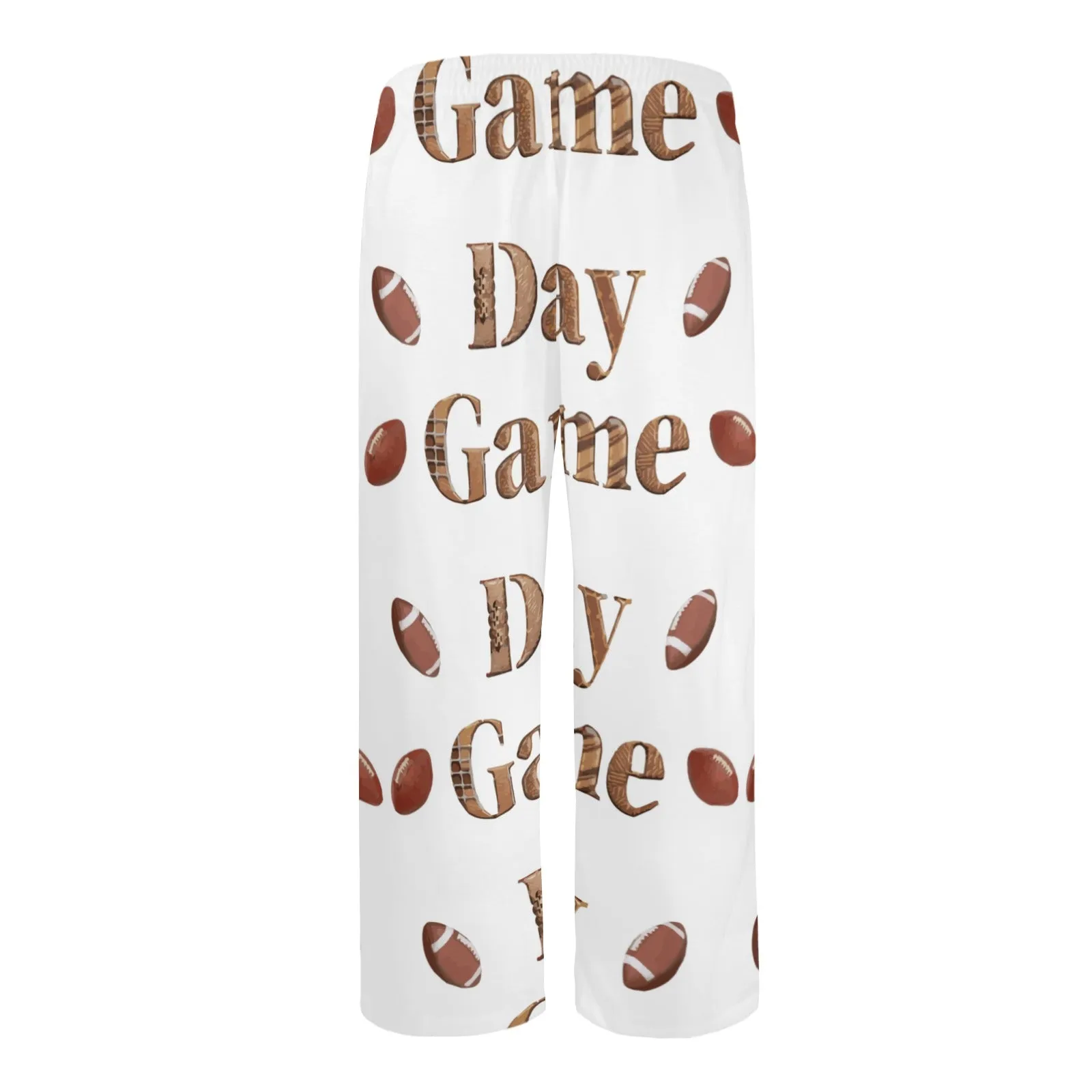 Men's Game Day with Footballs Pajama Pants (Made in USA)