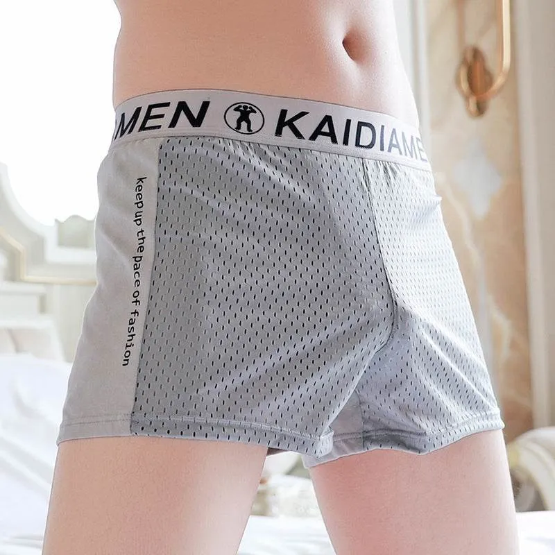 Men's Ice Silk Mesh Breathable Boxers