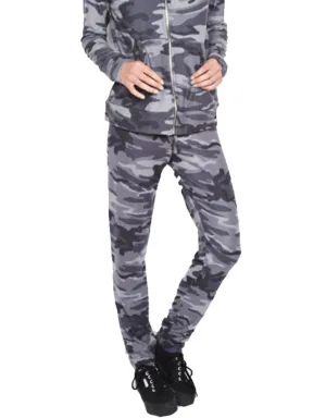 Michael Lauren Bear Sweatpant in Asphalt Camo