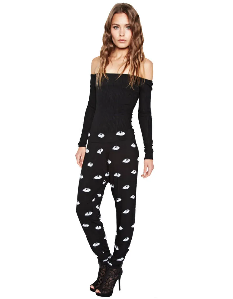 Michael Lauren Pablo Pant w/ Shirring in Cosmic Eye
