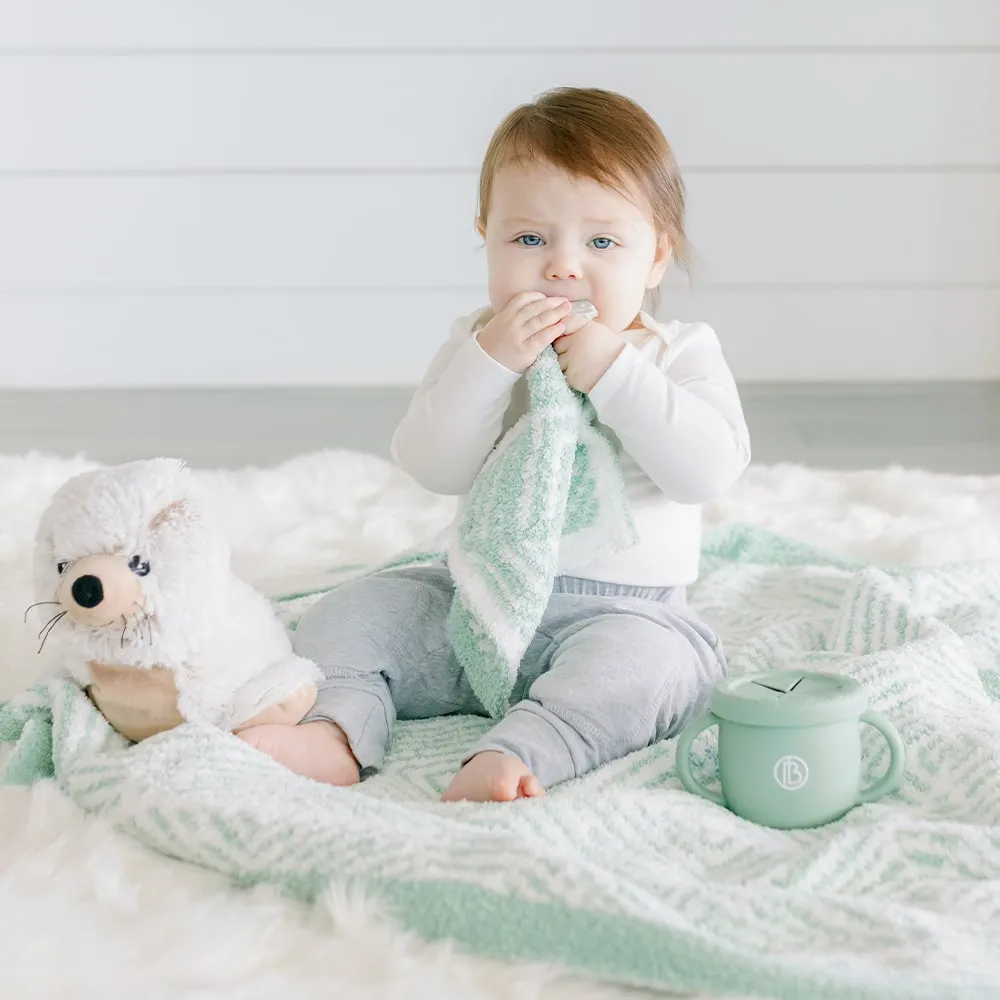 Mini Hugga Lovie Teething Blanket - Zebra Geo