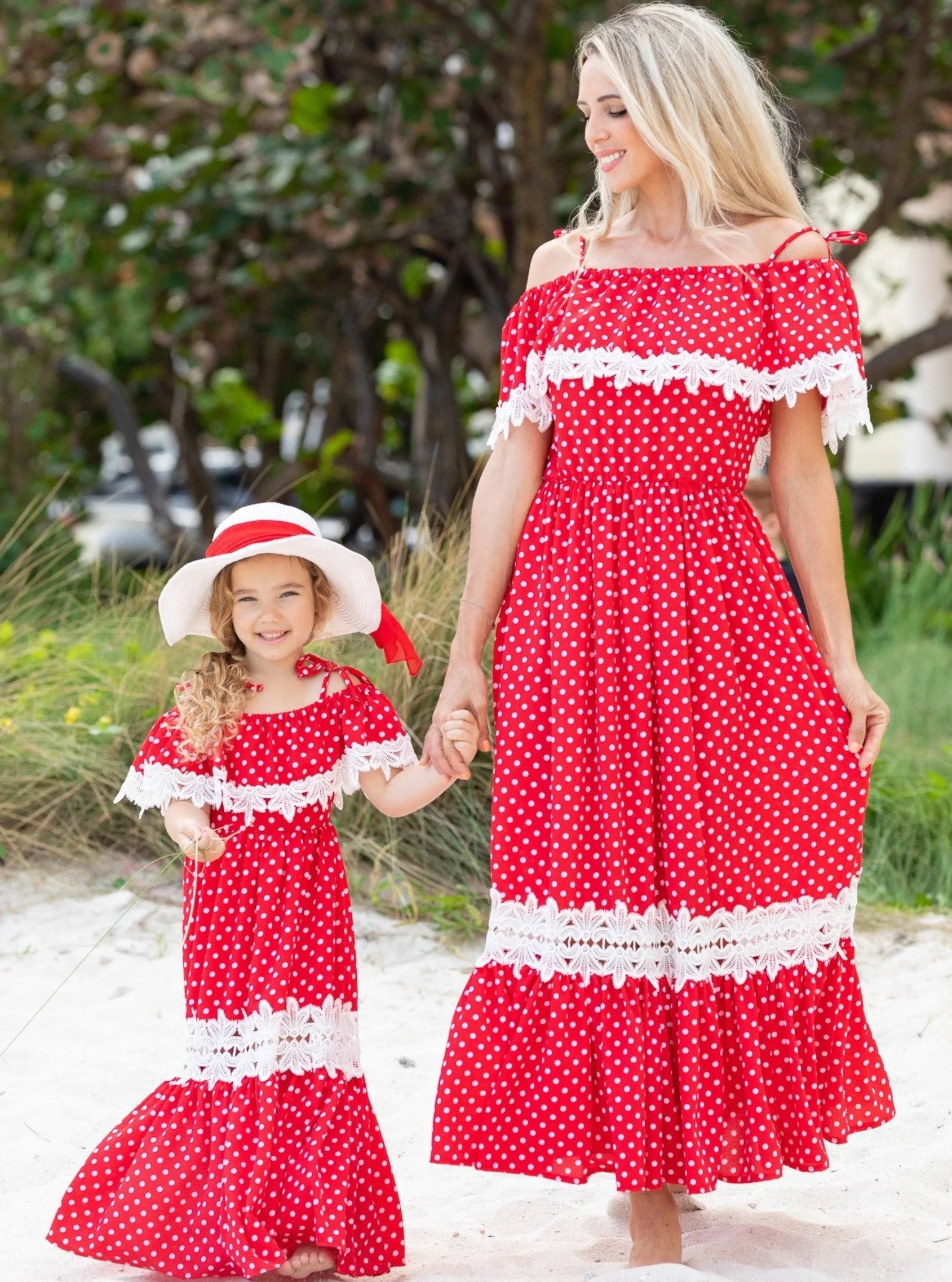 Mommy And Me Connect the Dots Boho Maxi Dress