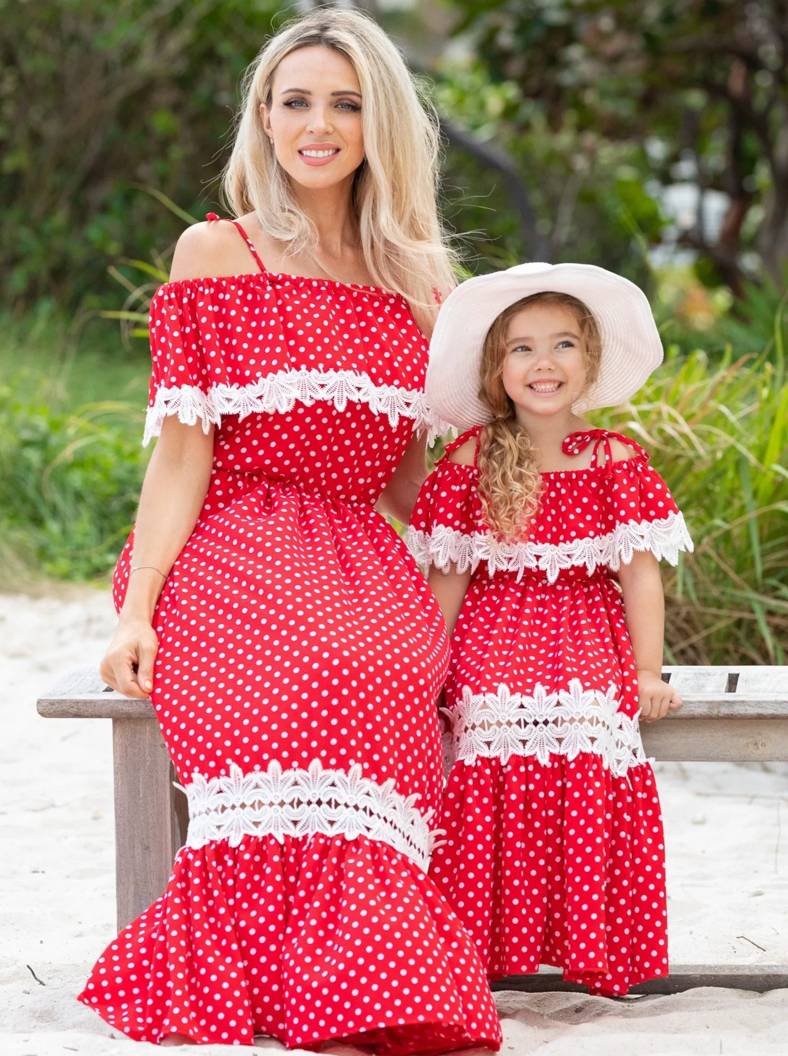 Mommy And Me Connect the Dots Boho Maxi Dress