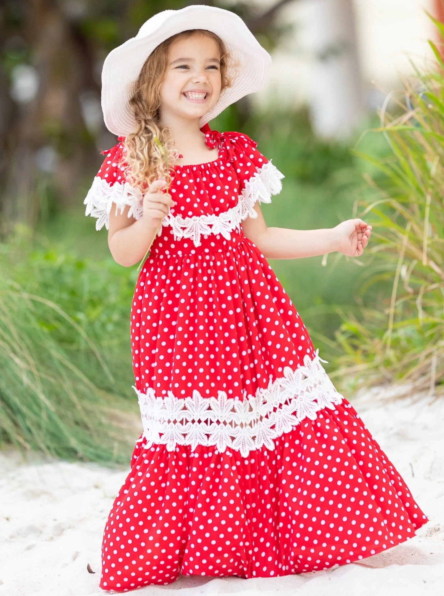 Mommy And Me Connect the Dots Boho Maxi Dress