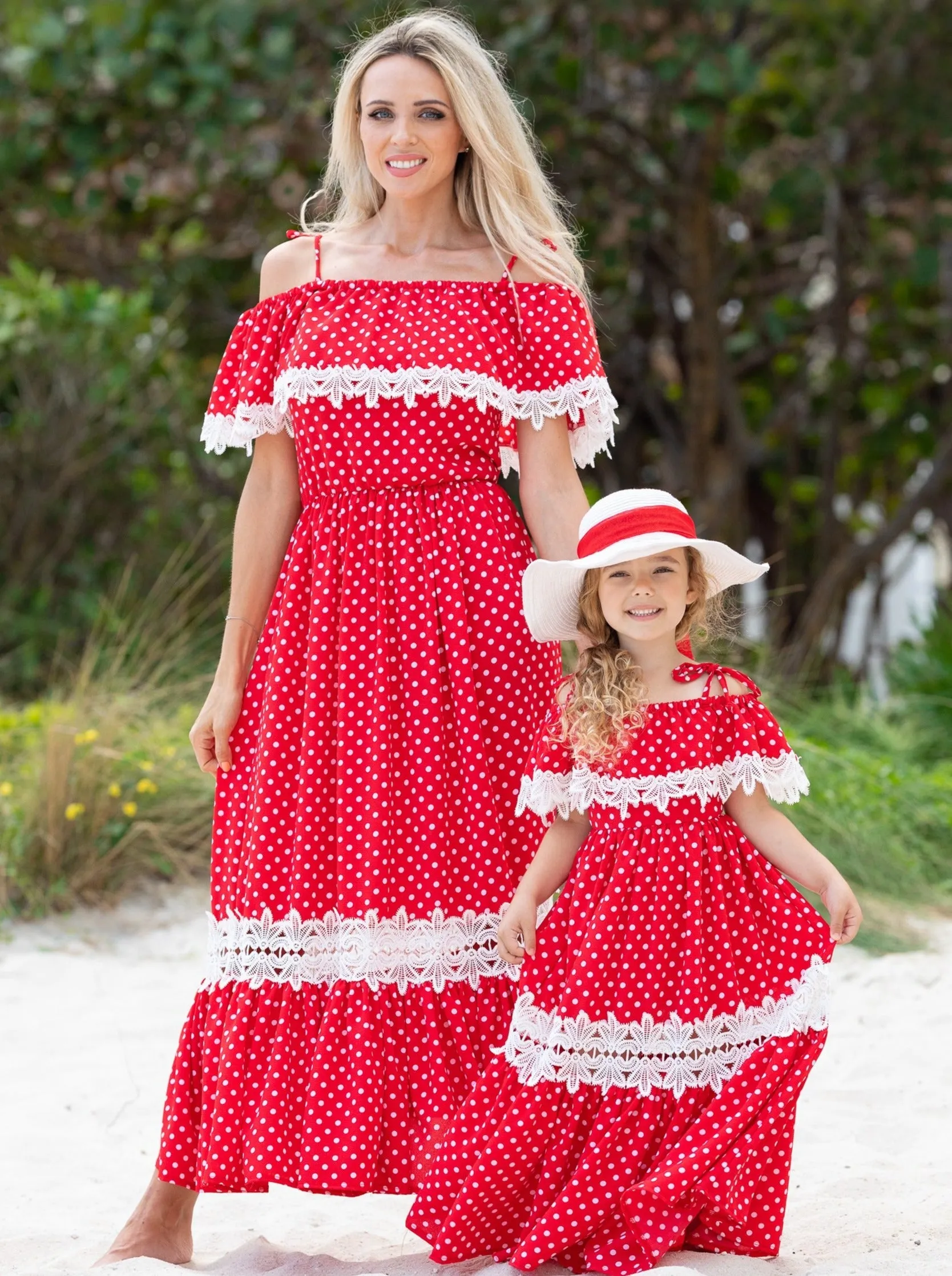 Mommy And Me Connect the Dots Boho Maxi Dress