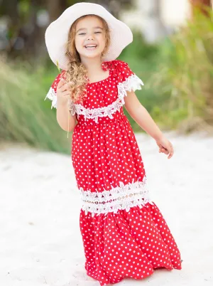 Mommy And Me Connect the Dots Boho Maxi Dress