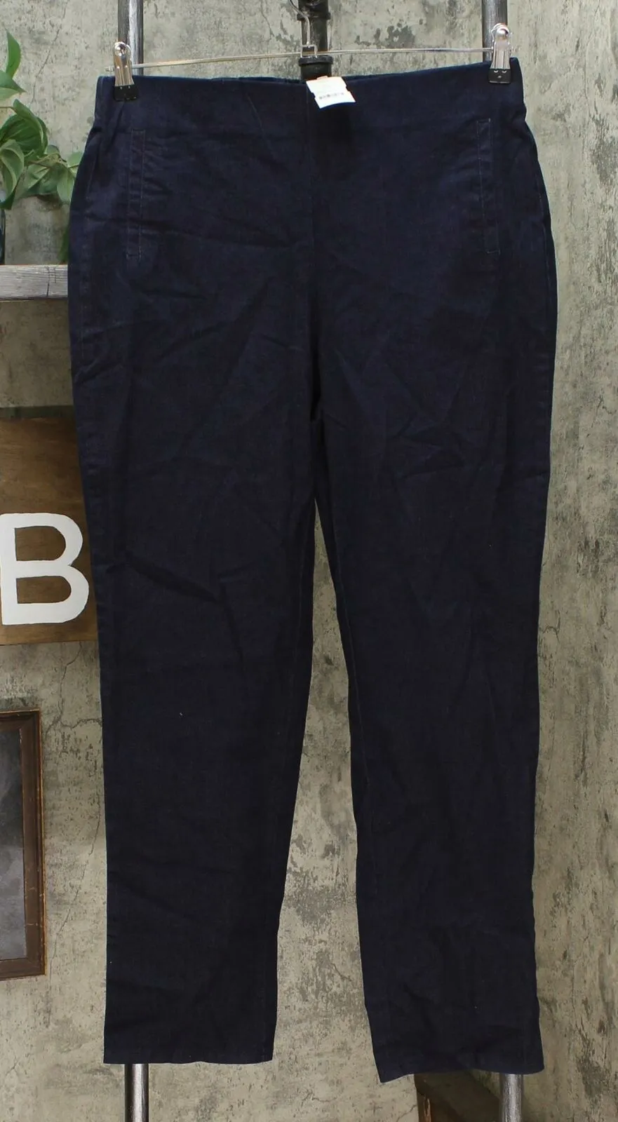 Nina Leonard Women's Stretch Denim Narrow Leg Pants