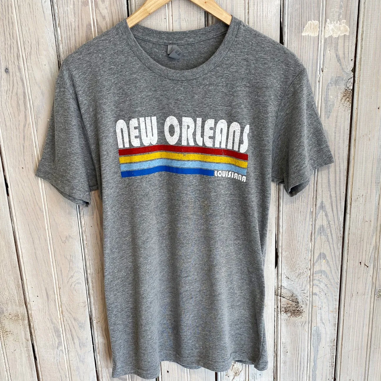 NO Stripe Classic Unisex Tee-tri grey