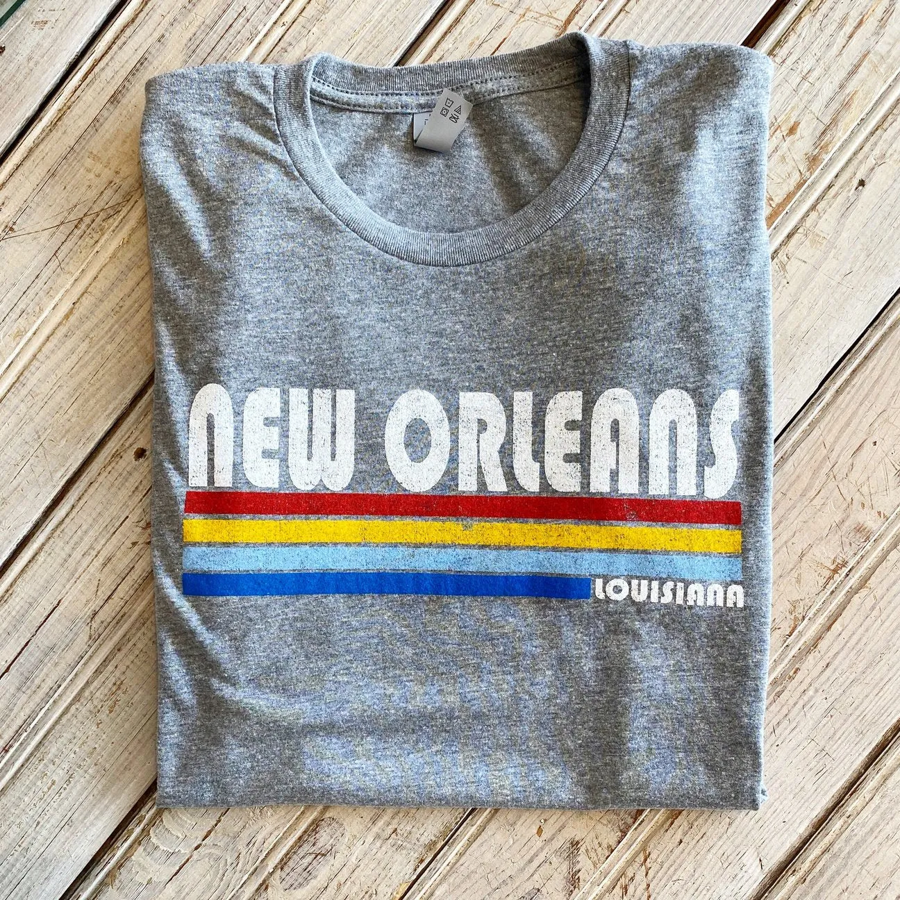NO Stripe Classic Unisex Tee-tri grey
