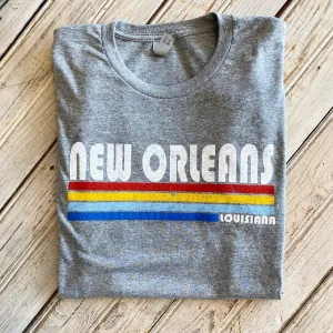 NO Stripe Classic Unisex Tee-tri grey