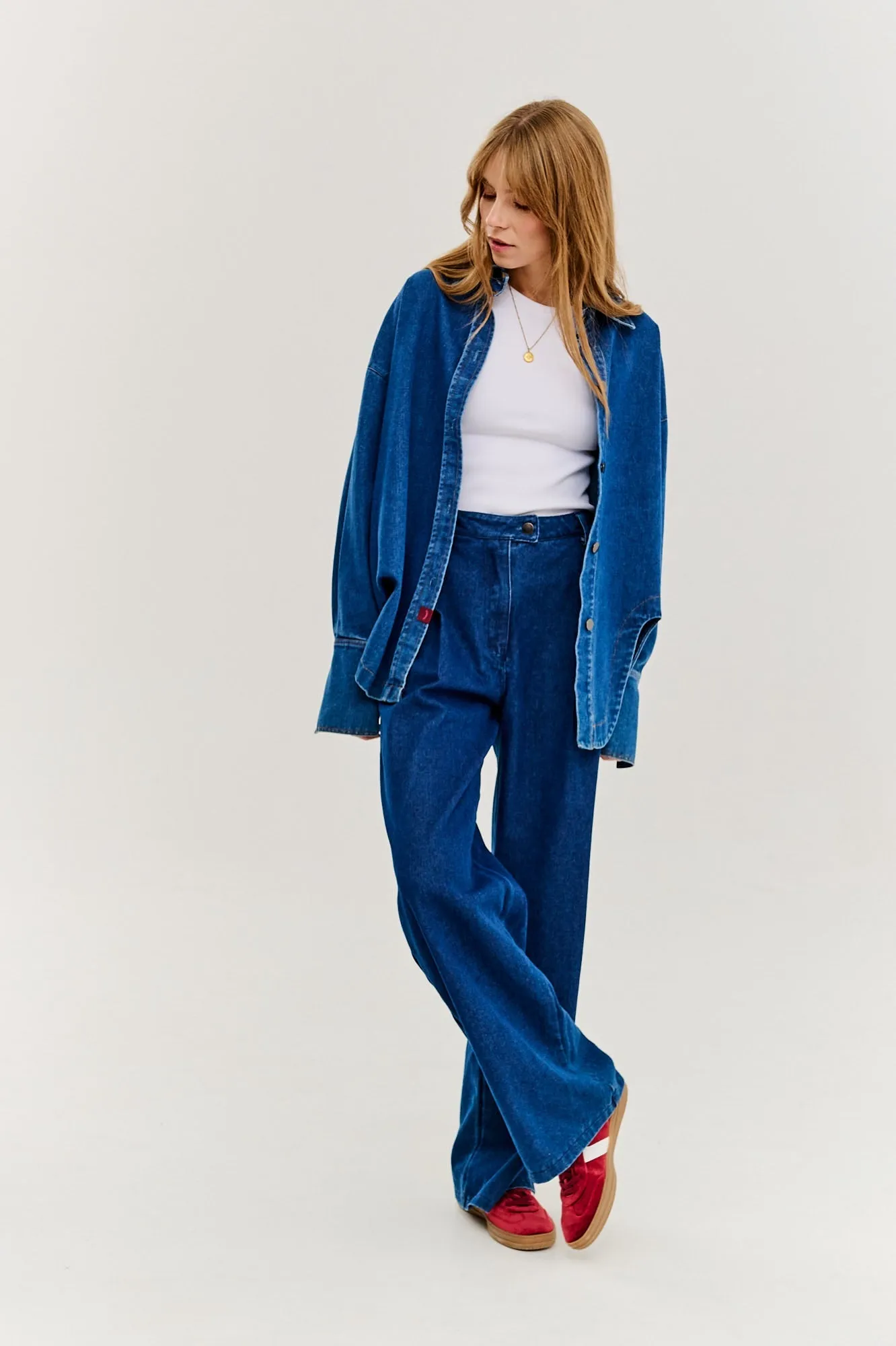 Note to Myself wide denim pants