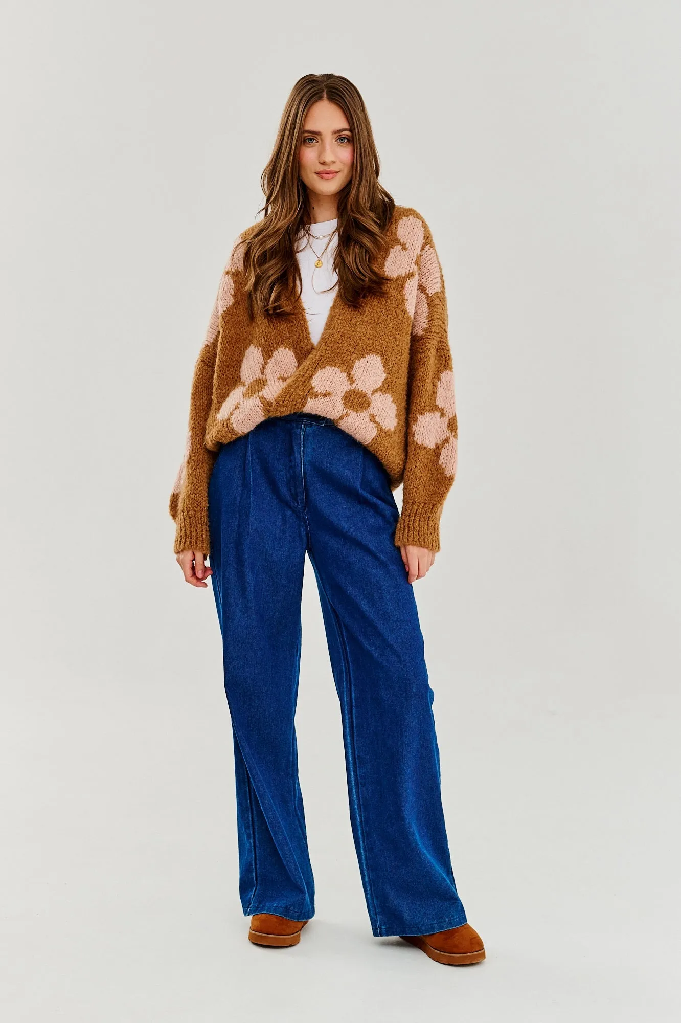 Note to Myself wide denim pants