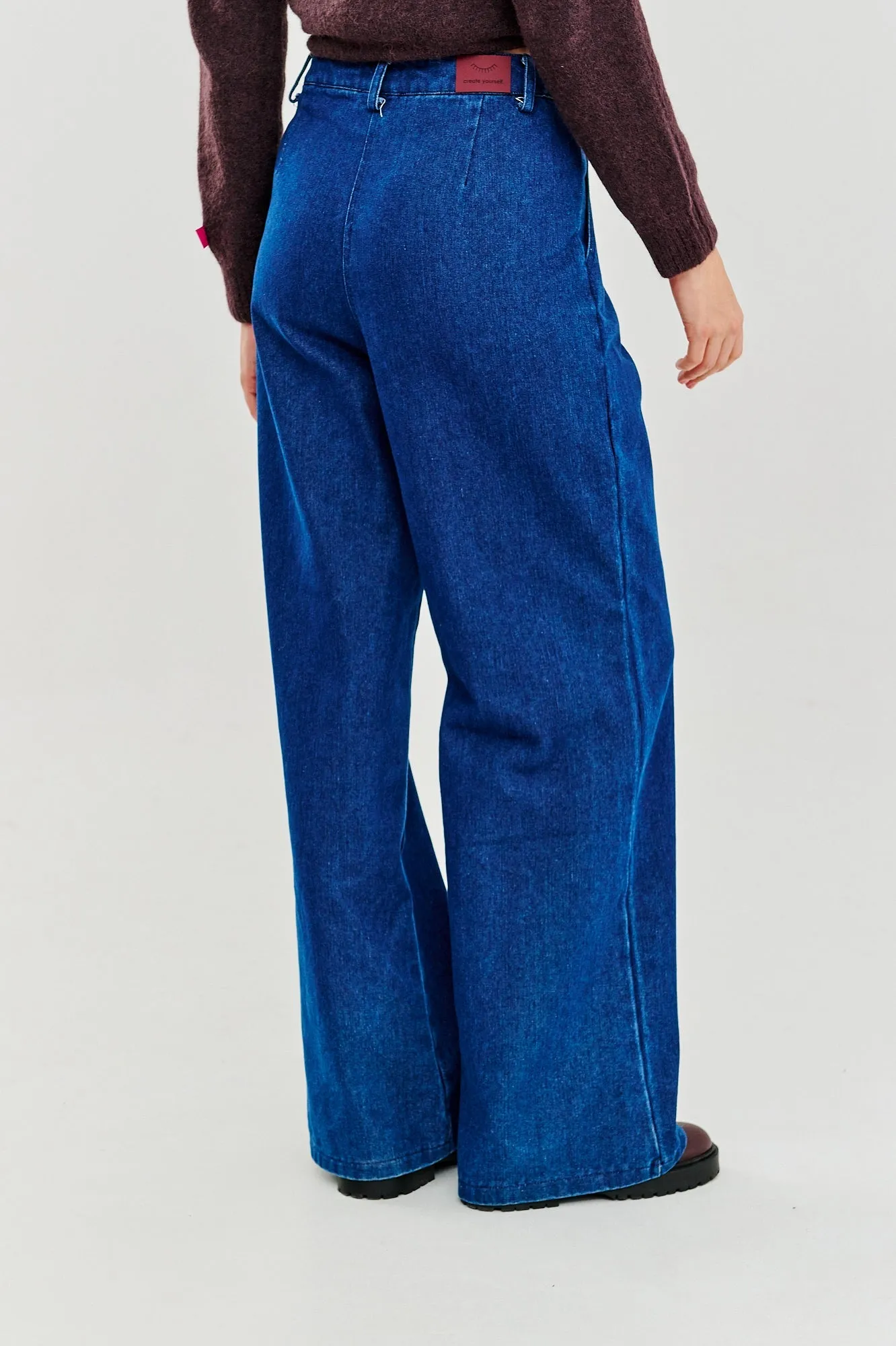 Note to Myself wide denim pants