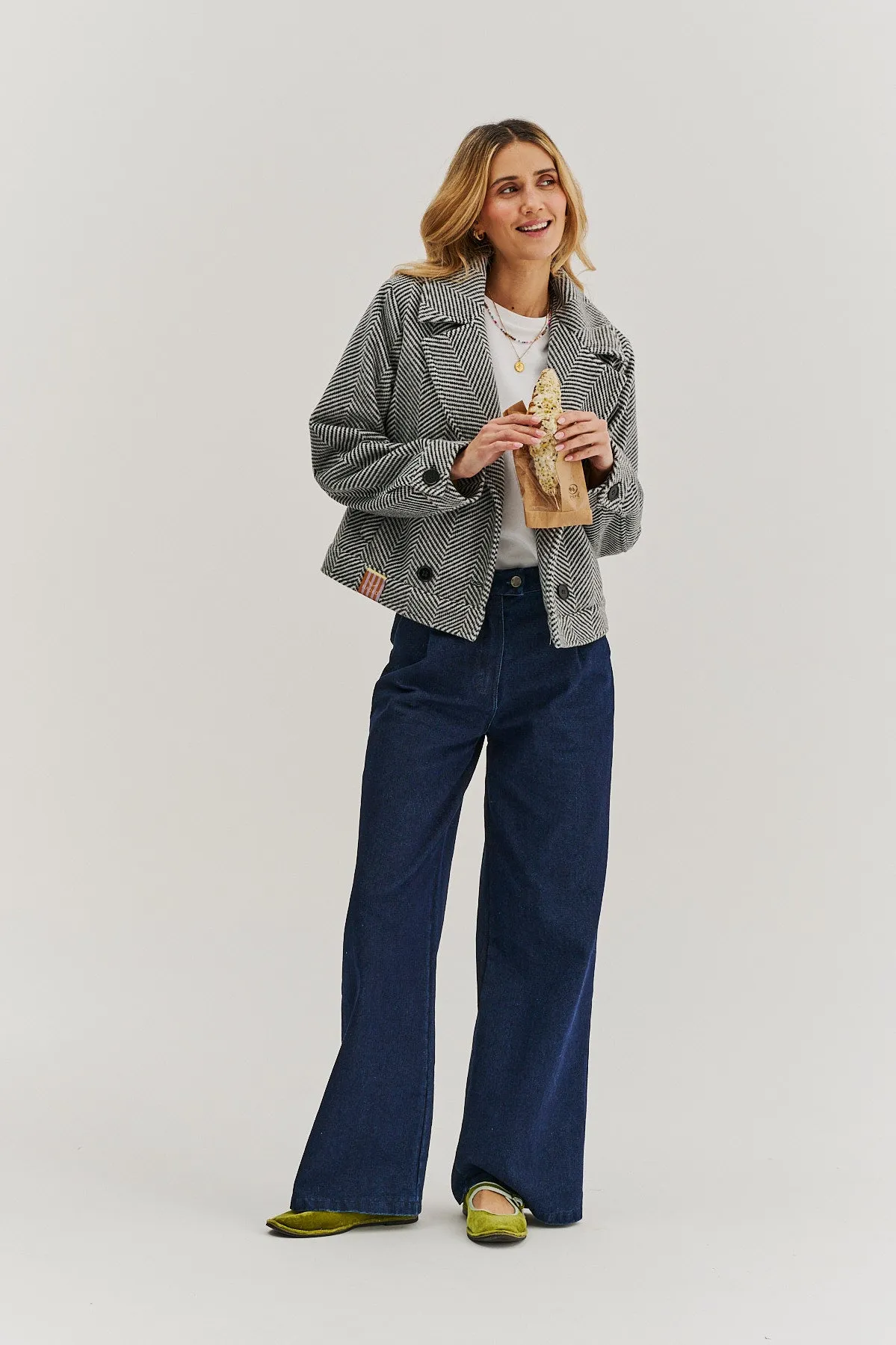 Note to Myself wide denim pants