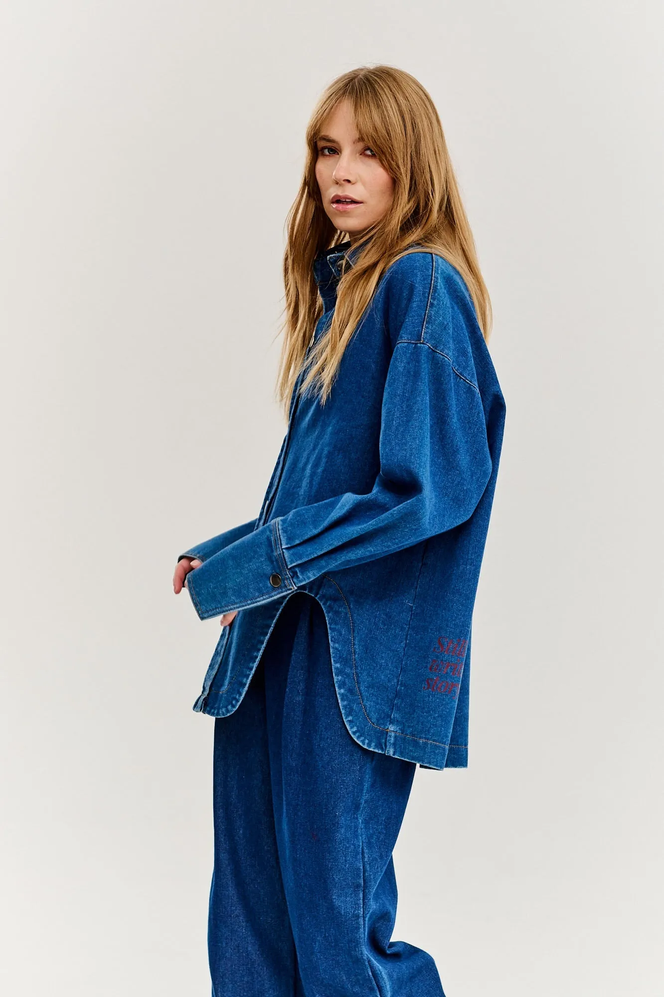 Note to Myself wide denim pants