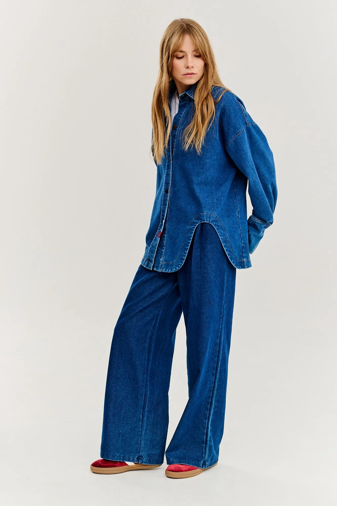Note to Myself wide denim pants