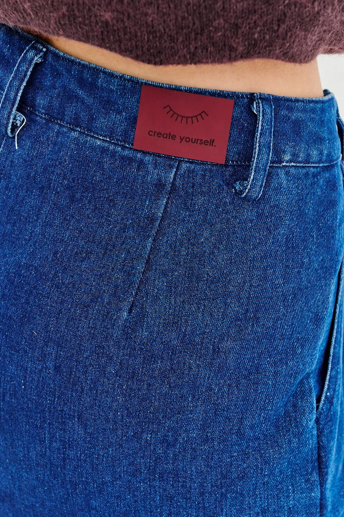 Note to Myself wide denim pants