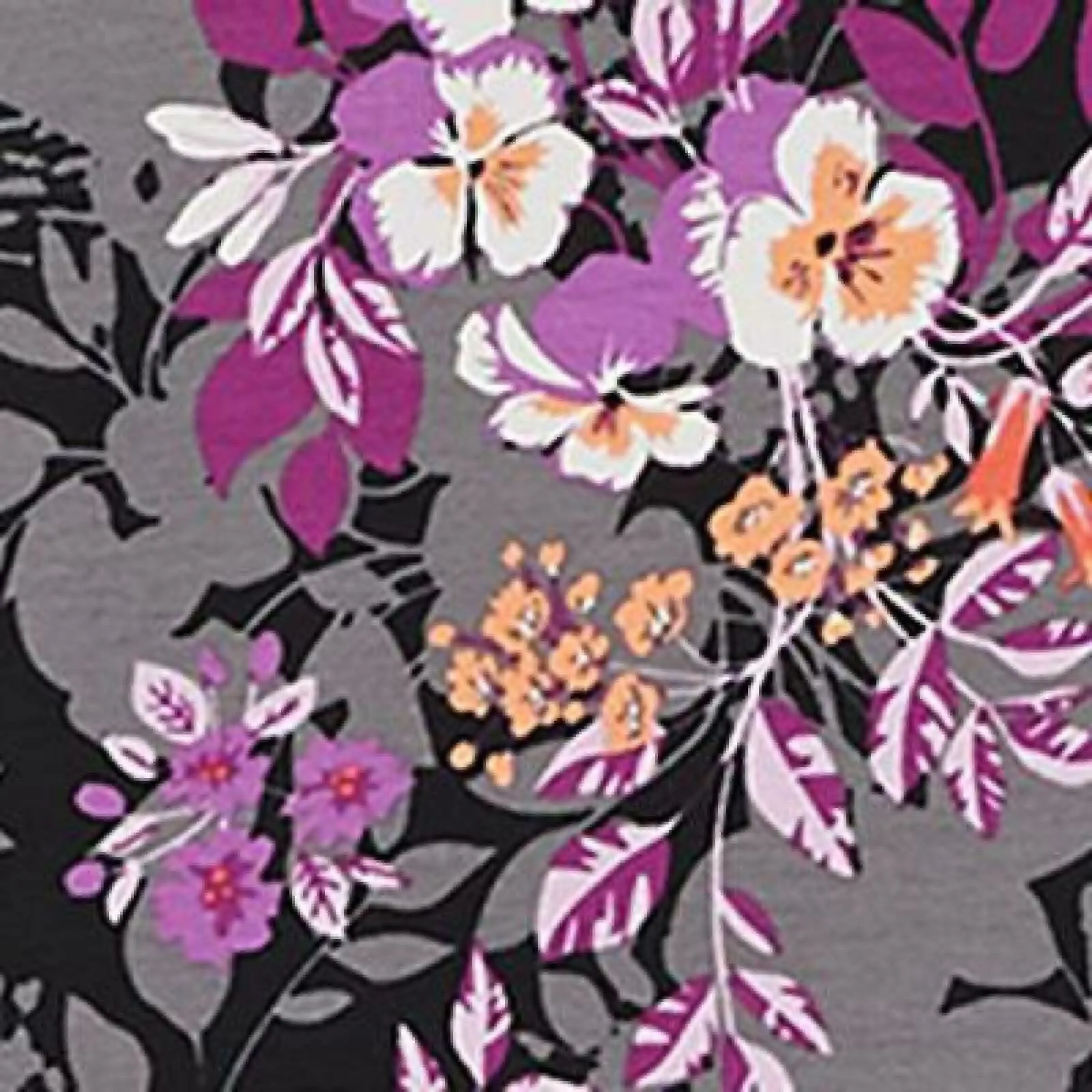 NWT Denim & Co. Womens Floral Print Round-Neck Flutter Sleeve Top. A307659 M