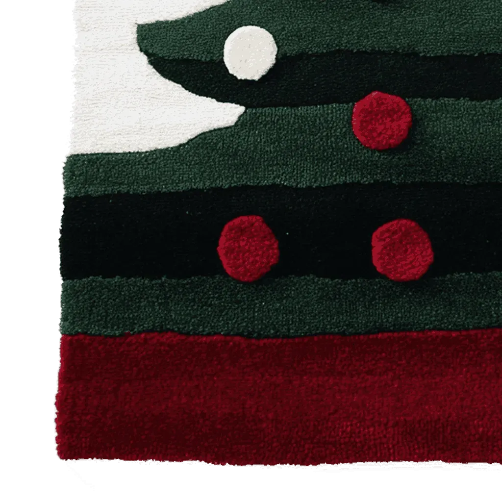 O Christmas Tree Hand Tufted Rug